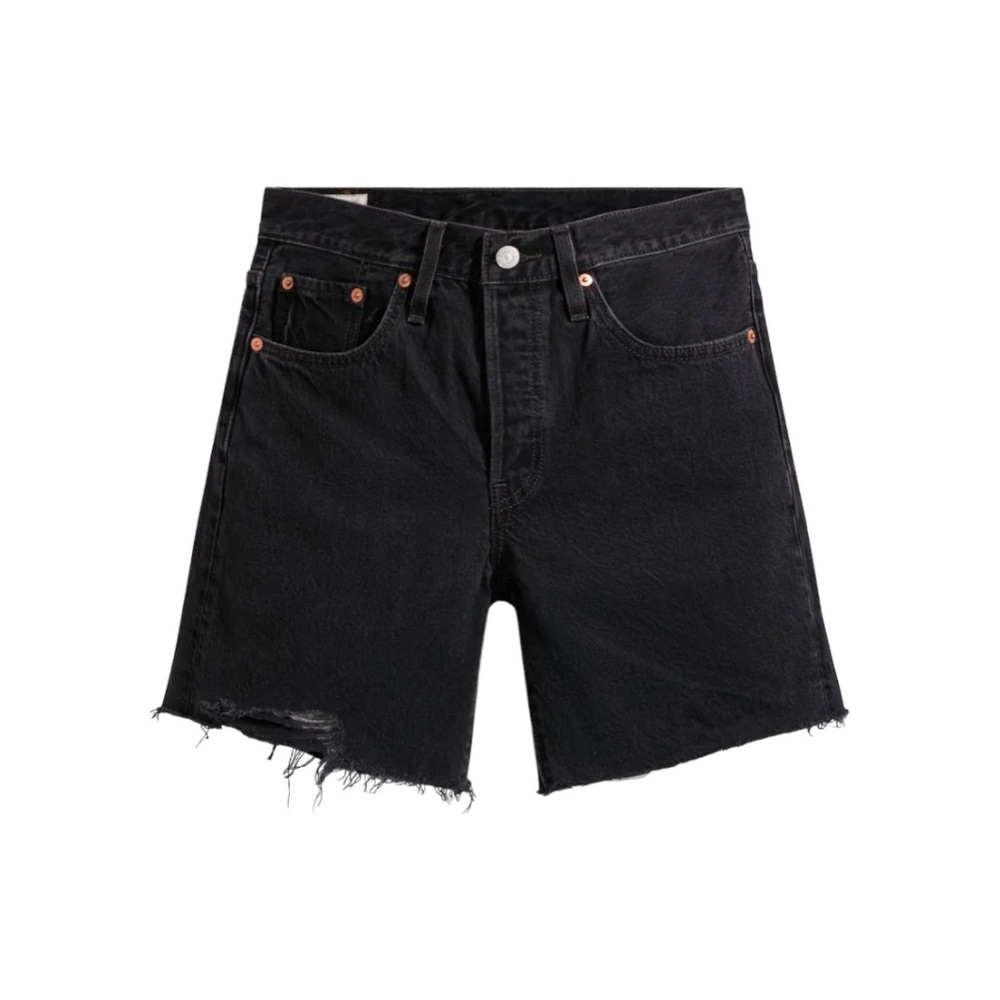 Levi 501 Mid Thigh Shorts in Lunar Black - size 27